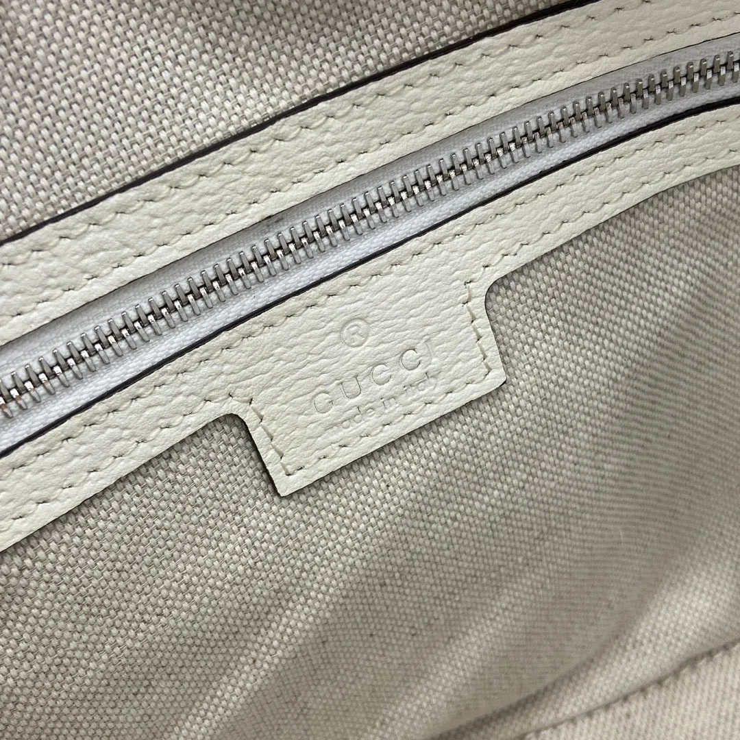 16CM small GG white hand-held tote crossbody bag 795465