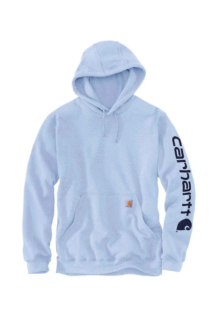 Carhartt&#x20;Hoodie&#x20;Logo&#x20;Sleeve&#x20;Loose&#x20;Fit&#x20;K288&#x20;-&#x20;FOG&#x20;Blue