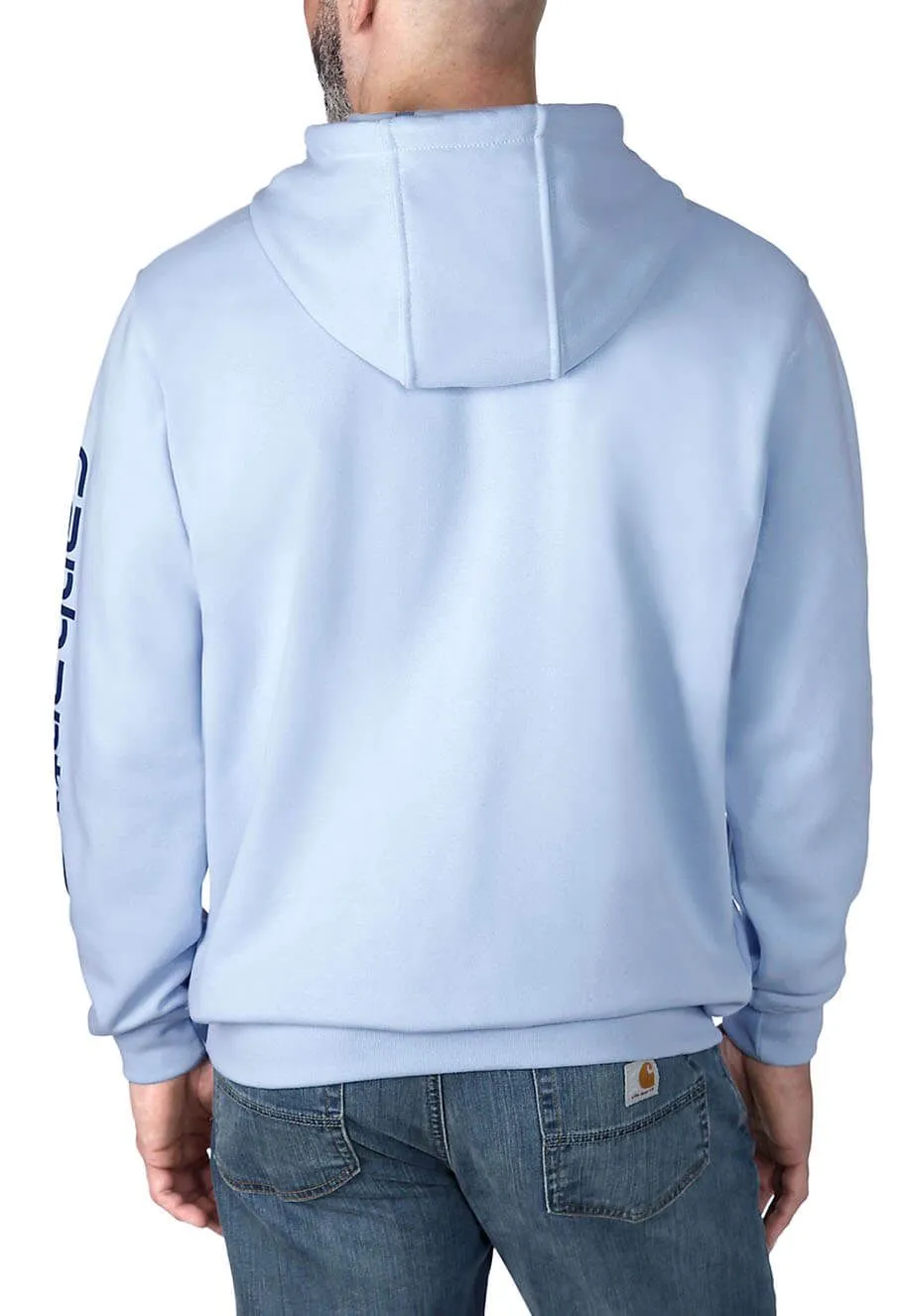 Carhartt&#x20;Hoodie&#x20;Logo&#x20;Sleeve&#x20;Loose&#x20;Fit&#x20;K288&#x20;-&#x20;FOG&#x20;Blue