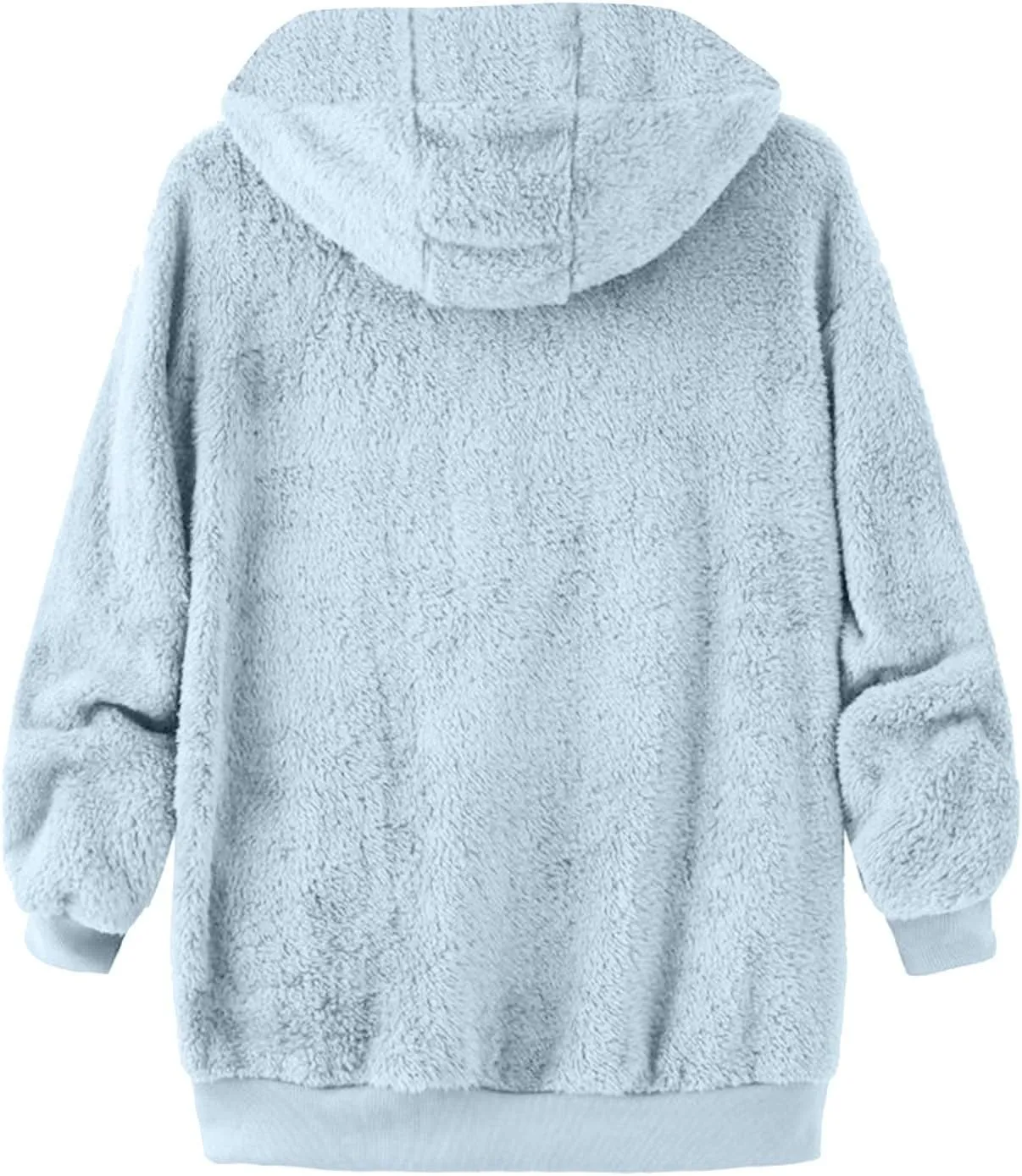 LCMTWX Womens Winter Fuzzy Fleece Jacket Color Artificial Wool Zipper Drawstring Winter Coats for Women 2023 Trendy Coat