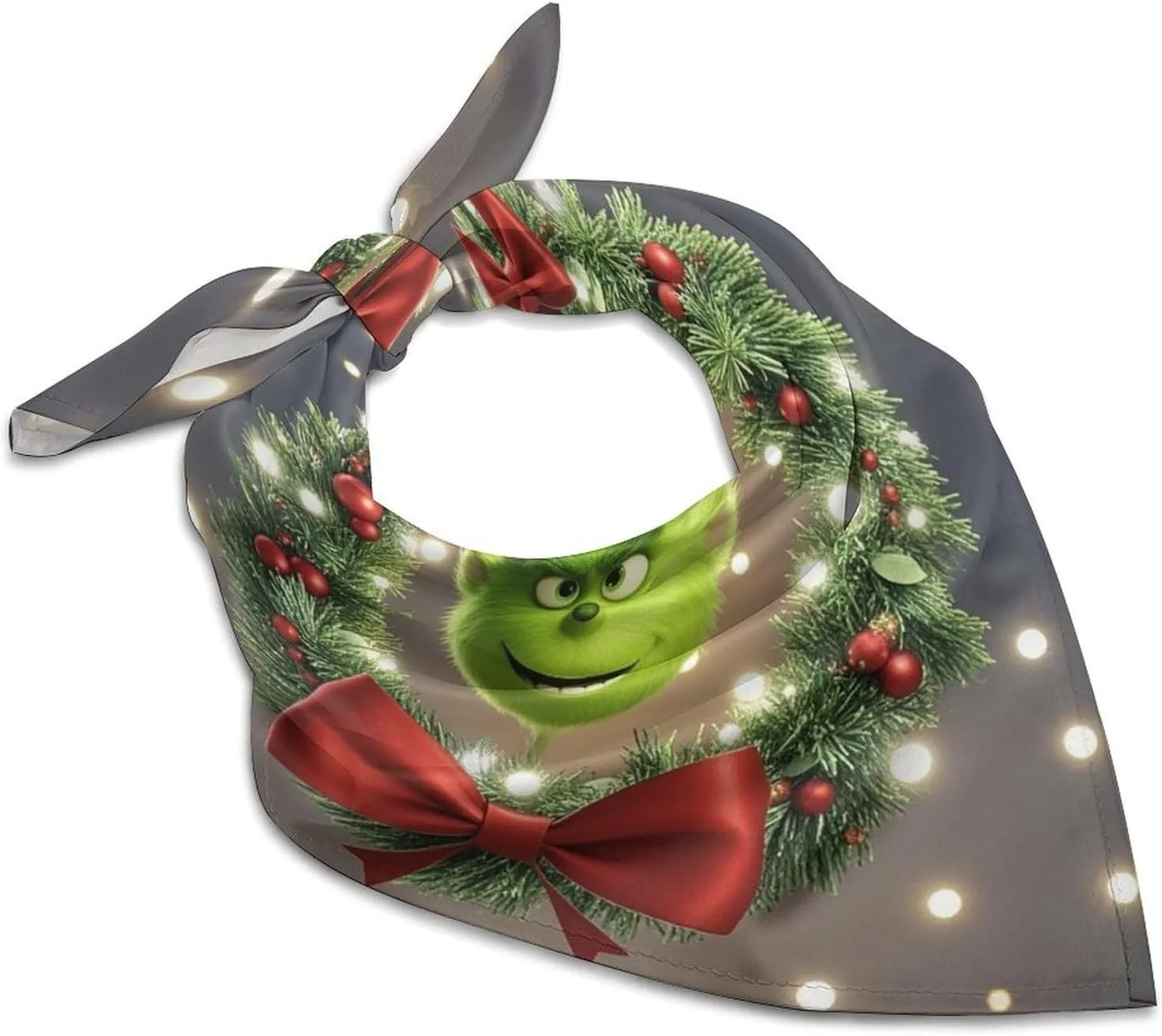 Silk Like Head Scarf for Women Satin Classic Christmas Genie Large Hair Scarves Square Satin Head Scarf Neckerchief for Women Headwear Stylish Headband 18 × 18 Inches