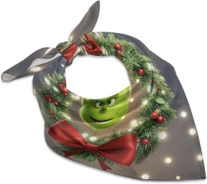 Silk Like Head Scarf for Women Satin Classic Christmas Genie Large Hair Scarves Square Satin Head Scarf Neckerchief for Women Headwear Stylish Headband 18 × 18 Inches