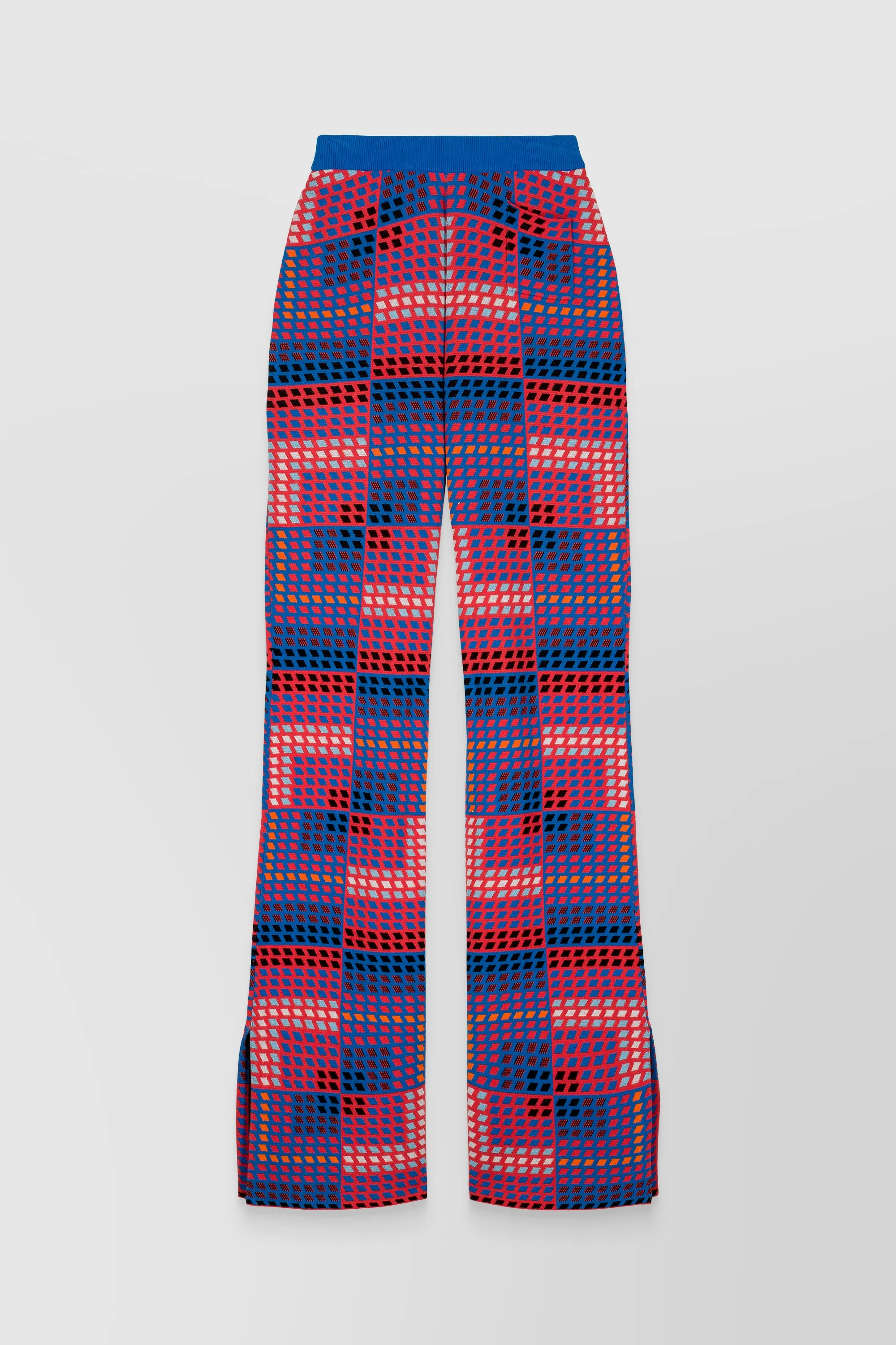 Vasarely jacquard fluid straight leg pants