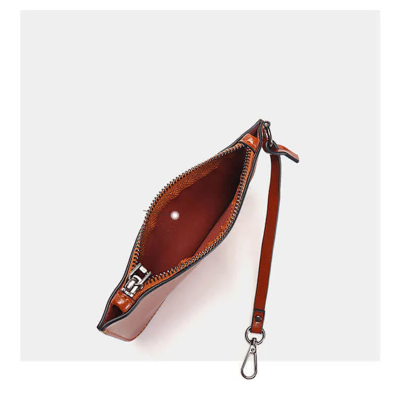 Versatile Leather Handbag - Shoulder Crossbody Tote