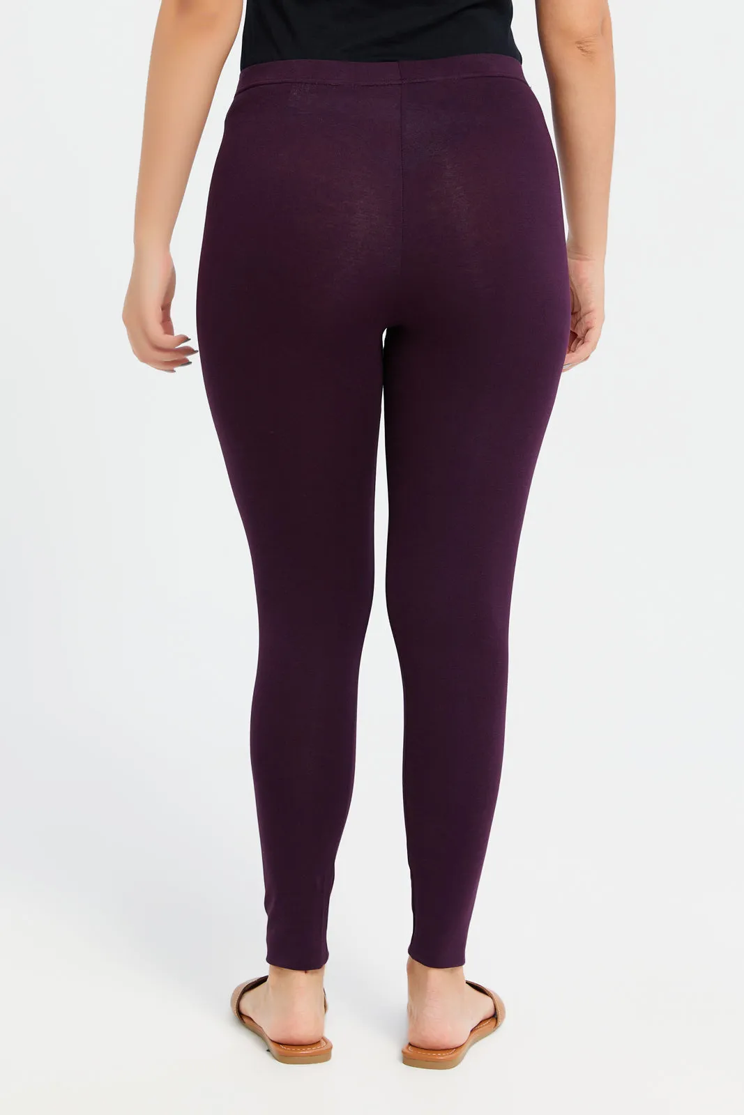 Women Purple Leggings
