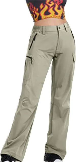 Women's Cargo Pants Outdoor Travel Hiking Pants Casual Lightweight Quick Dry Work Pants Straight Wide Leg Trousers