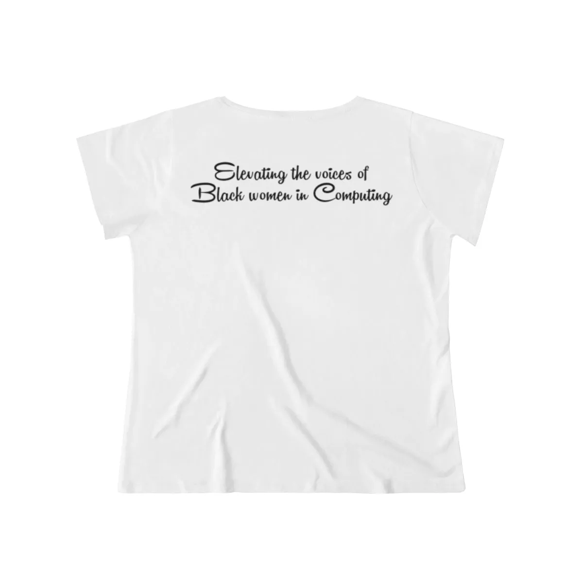 Women's Curvy Tee - Binary - with tagline